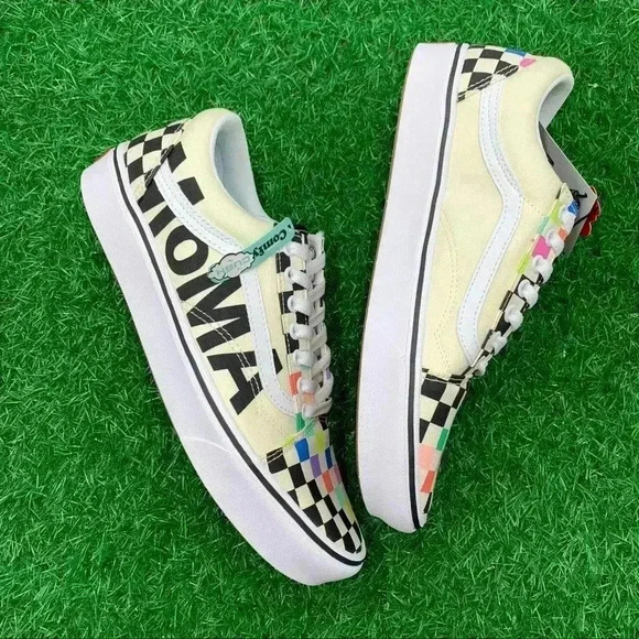 Vans Comfycush Old Skool Moma Brand Checkerboard - Picture 3 of 6